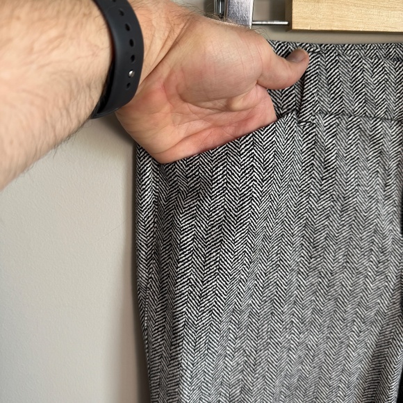 Old Navy Pixie Women's Herringbone Dress Pants Black/Gray Size 6 Business Casual - Picture 3 of 13